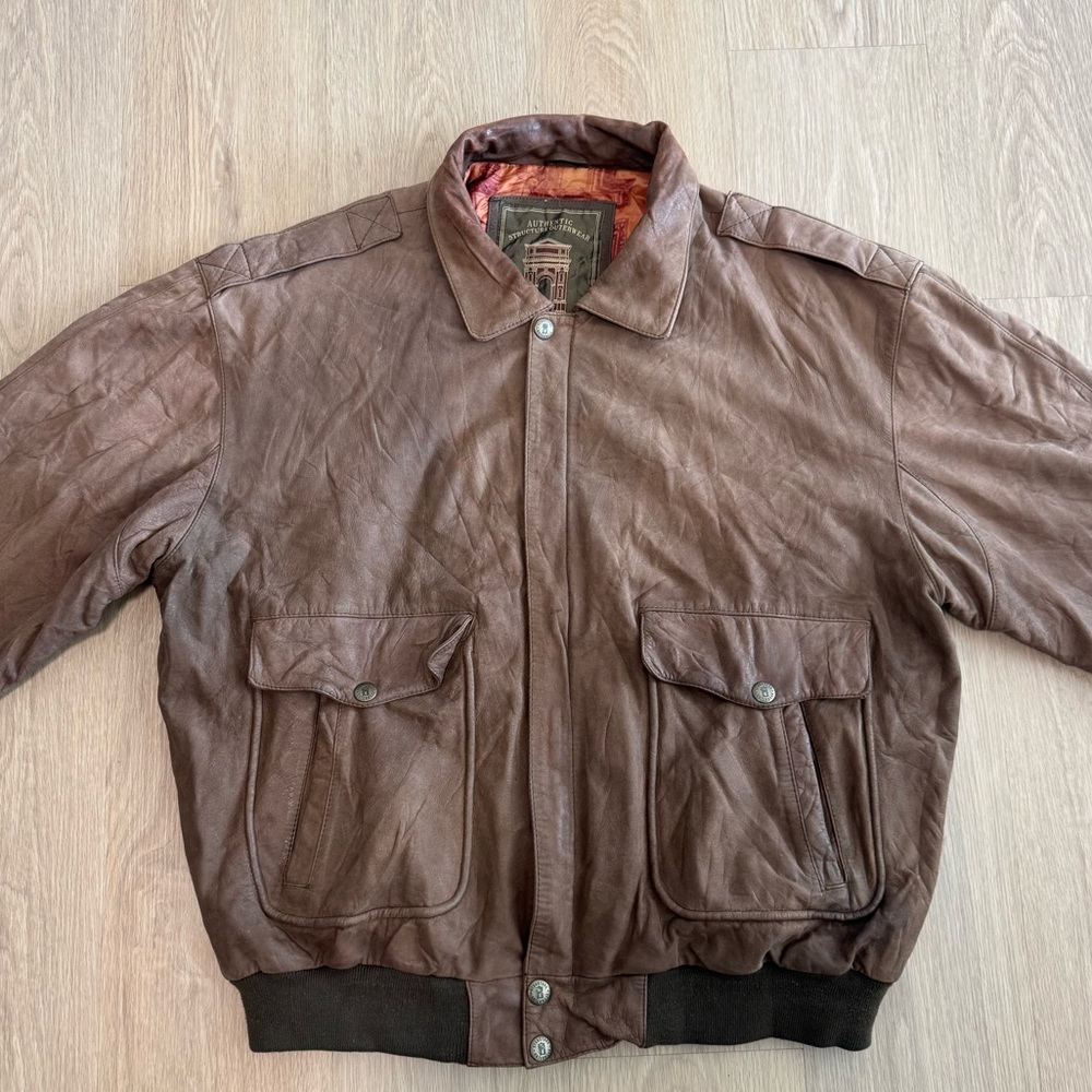 Structure Men's Brown Bomber Jacket